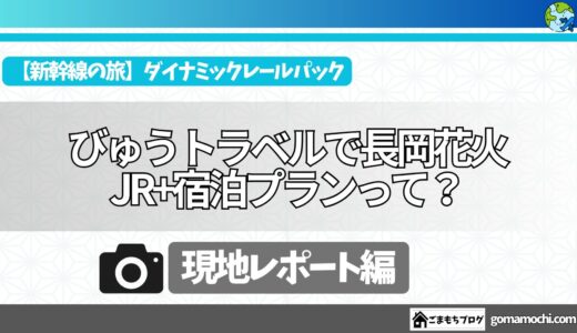 【新幹線の旅】JR東日本びゅうダイナミックレールパックを利用して長岡花火に行ってきた！