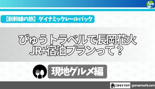 【新幹線の旅】JR東日本びゅうダイナミックレールパックで行った長岡のご当地グルメ