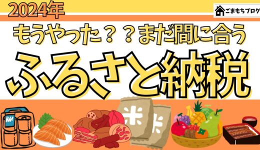 【もうやった？】ふるさと納税_2024年度ラストチャンス！今からでも間に合う厳選お得返礼品【私のリピート返礼品】
